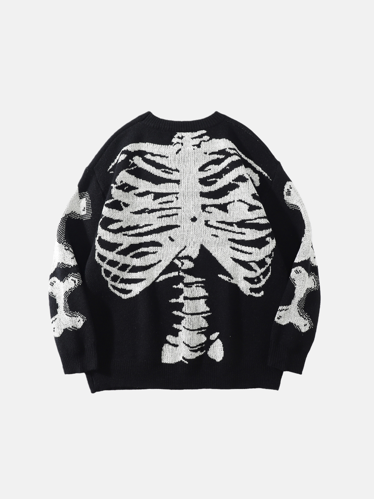 Haaura Skeleton Graphic Knit Sweater