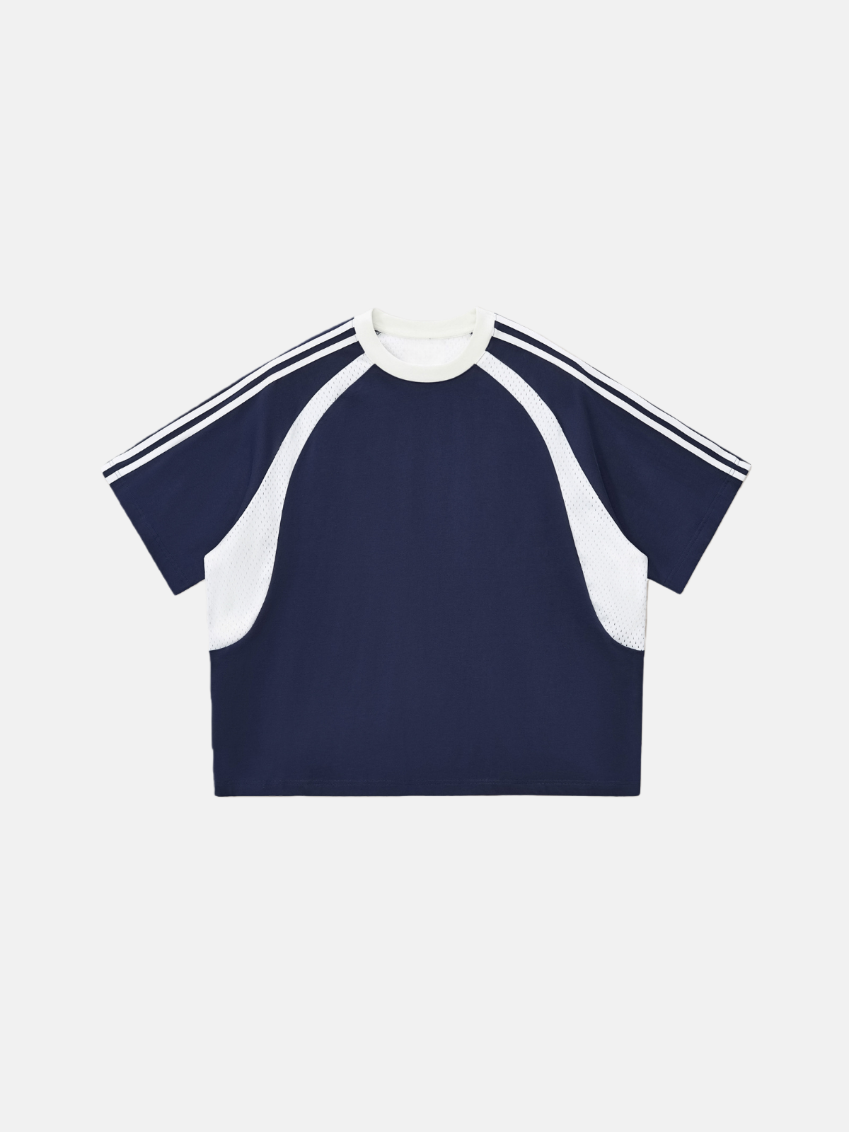 Haaura Contrast Mesh Panel Sports Tee
