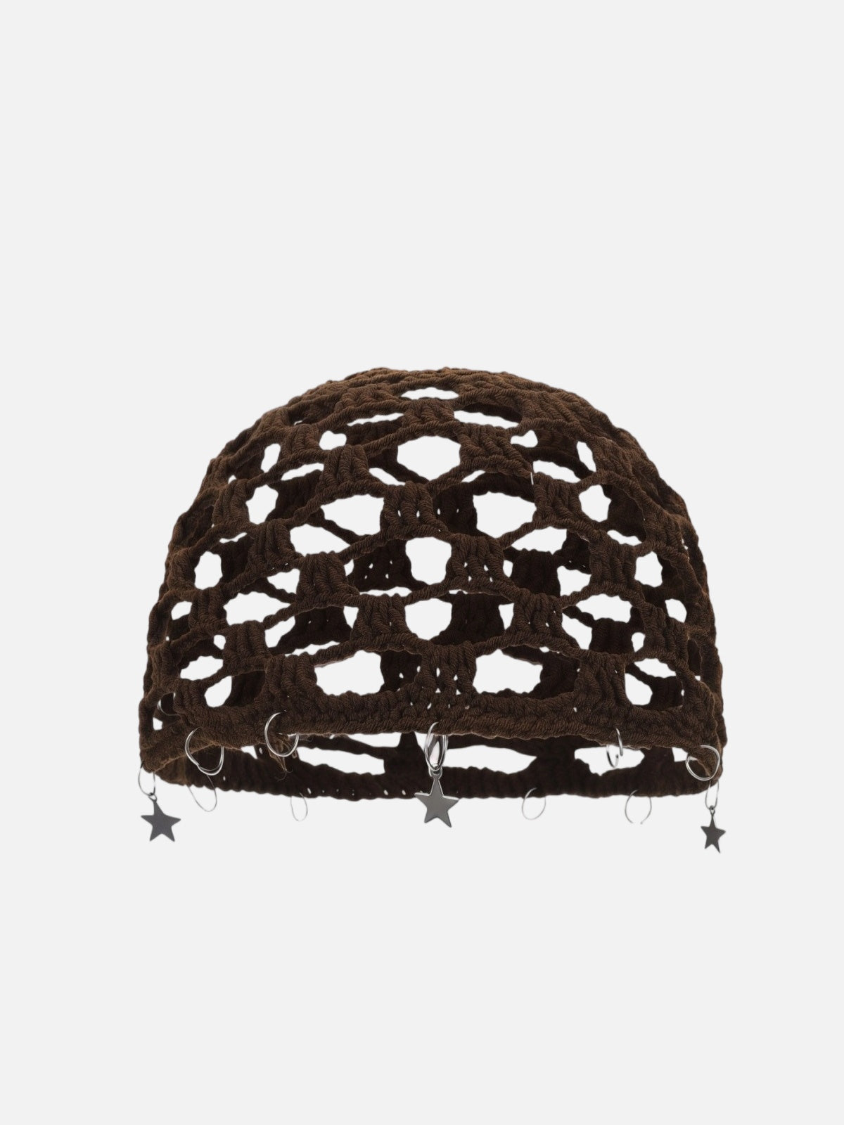 Star Charm Crochet Beanie
