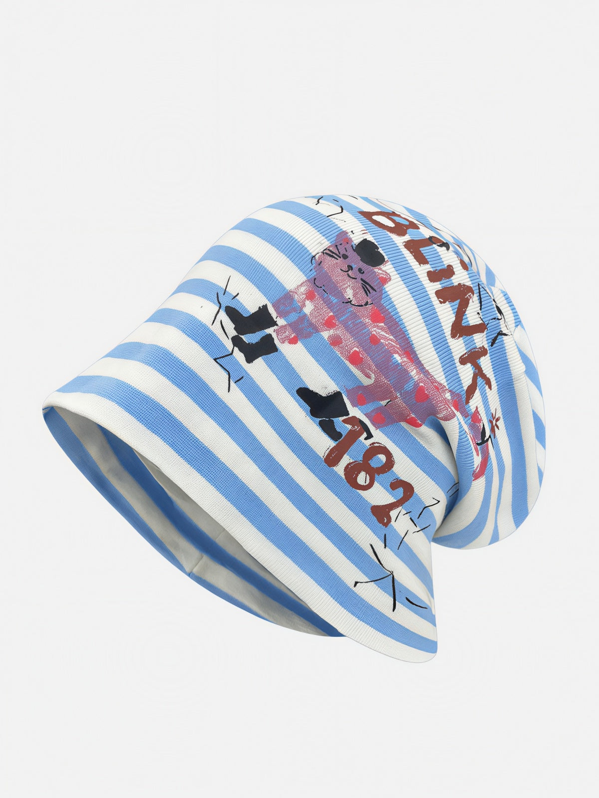 Graphic Stripe Beanie