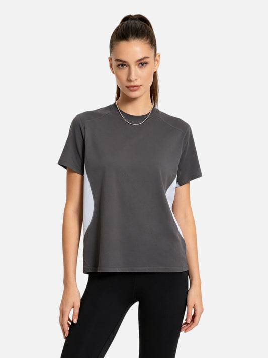 Haaura Color Block Panel Oversized Tee