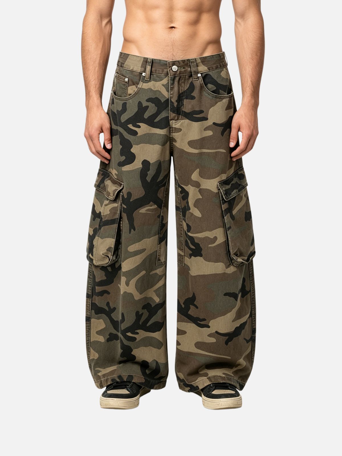 Haaura Baggy Camouflage Cargo Pants