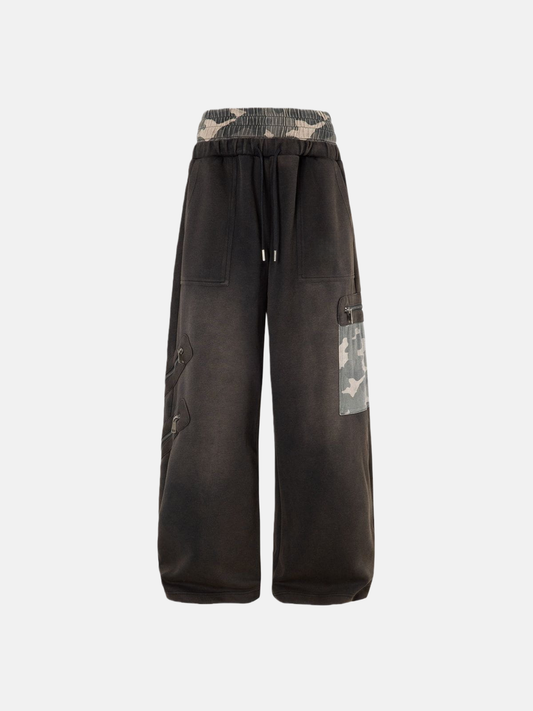 Haaura CAMO Double Waist Baaggy Sweatpants
