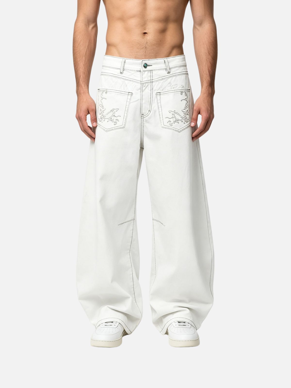 Haaura Tapered Baggy Jeans