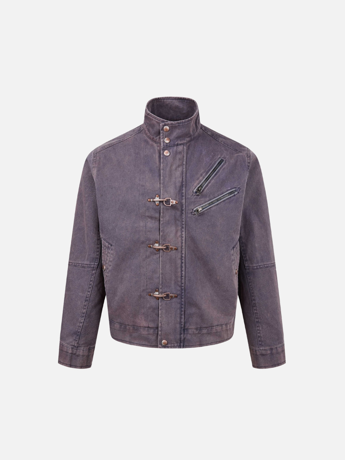 Haaura Fireman Clasp Zip Up Jacket
