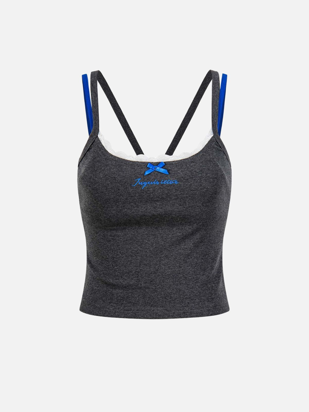 Haaura Script Bow Lace Cami Top