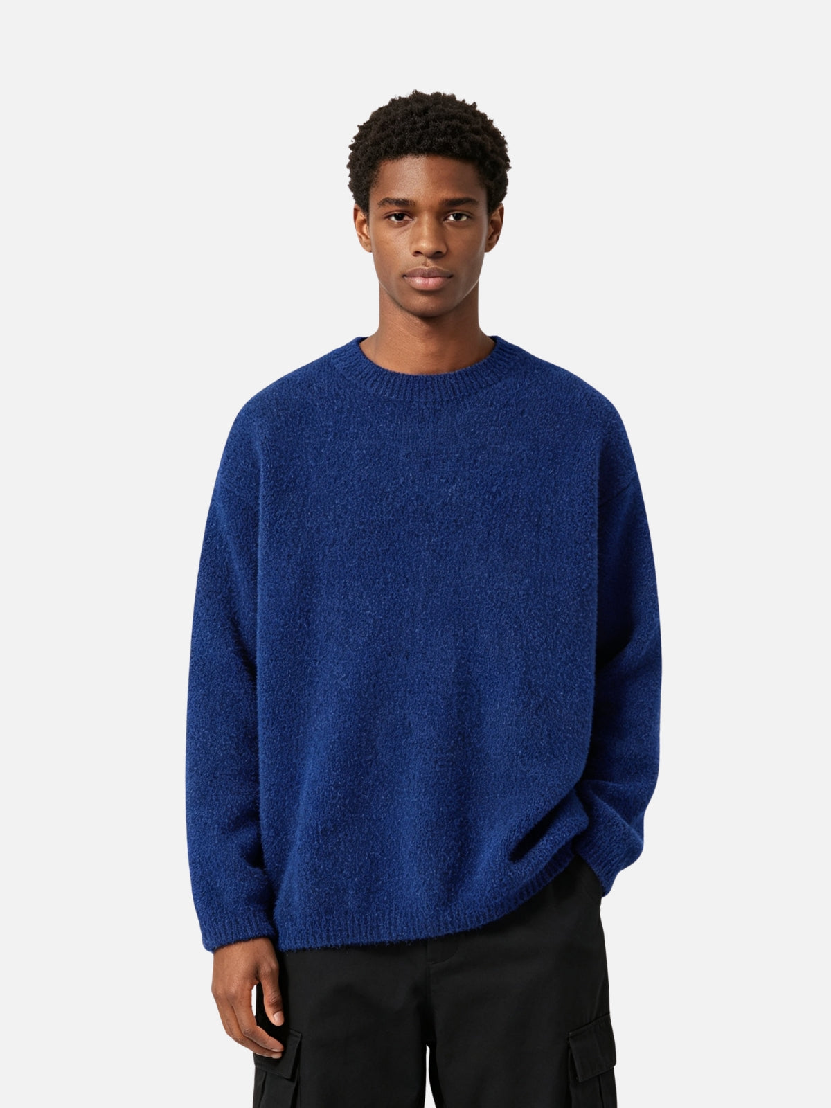 Haaura Solid Crewneck Knit Sweater