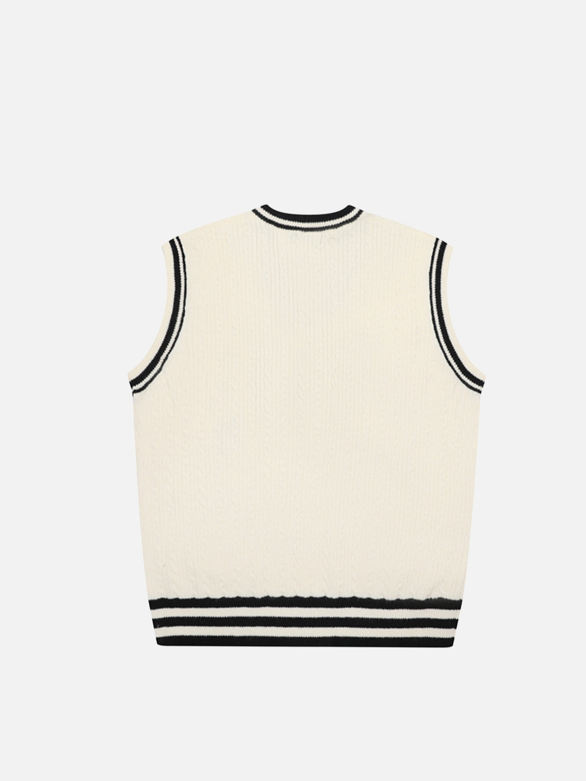 Haaura Music Note Tie Knit Vest