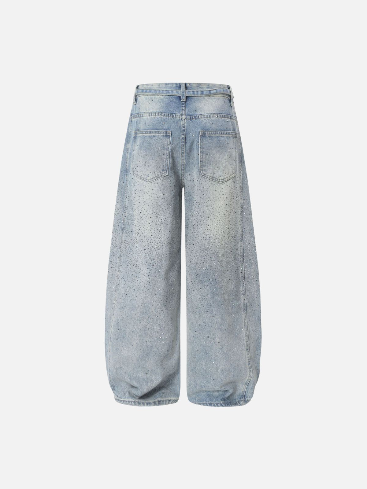 Haaura Baggy Rhinestone Jeans