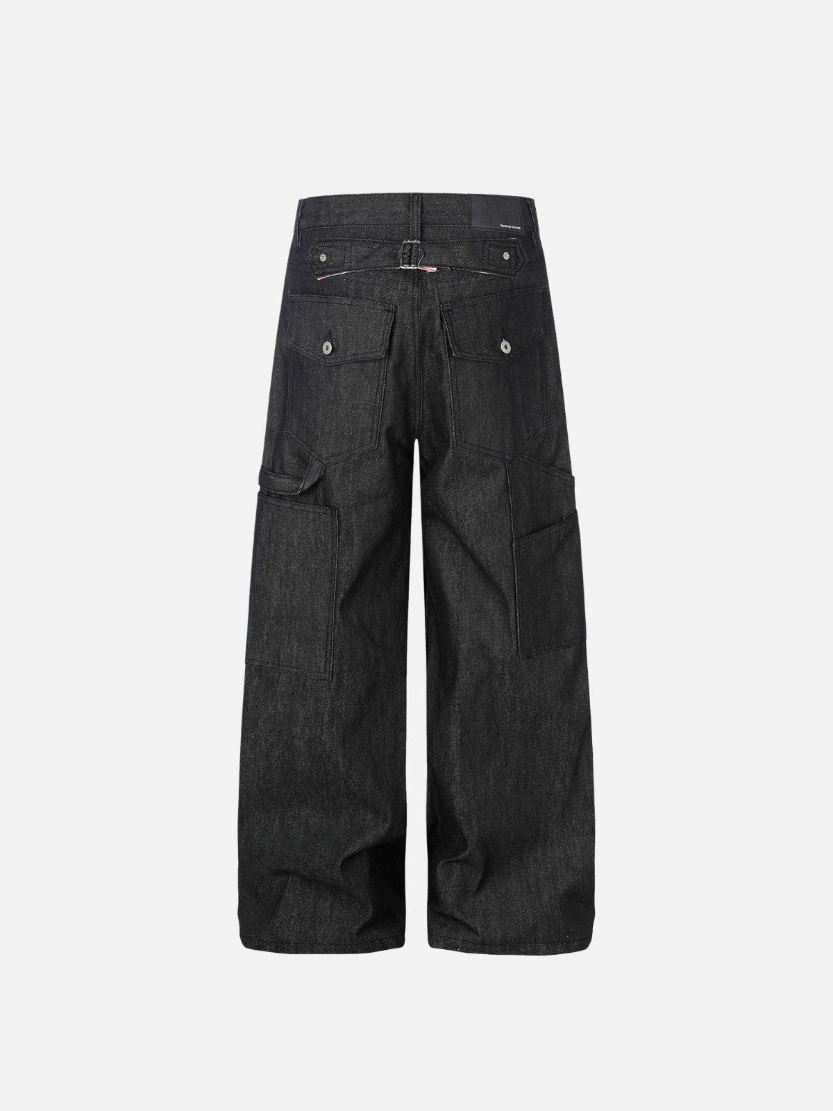 Haaura Striped Flap Pocket Jeans