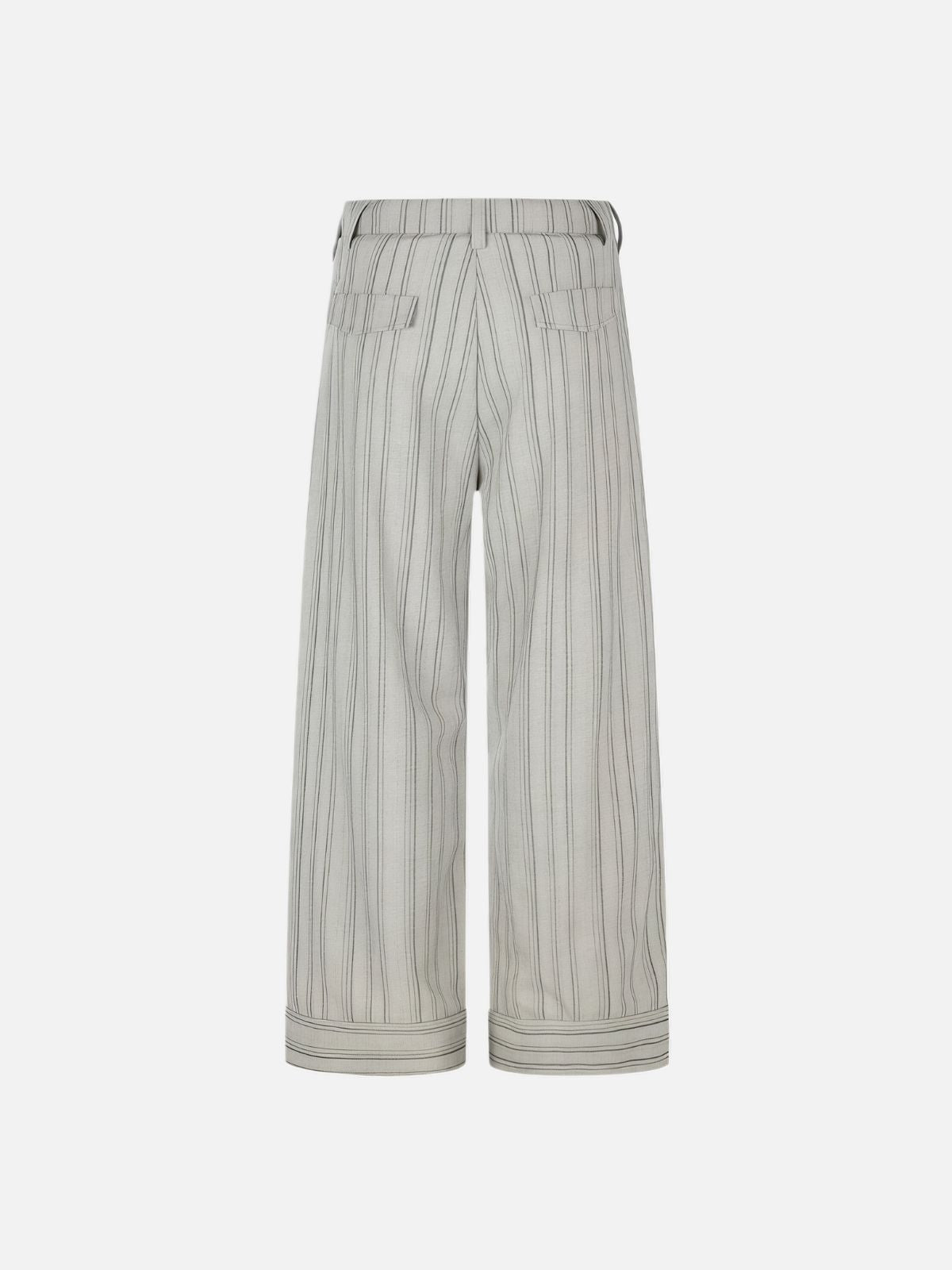 Haaura Striped Button Fly Pants