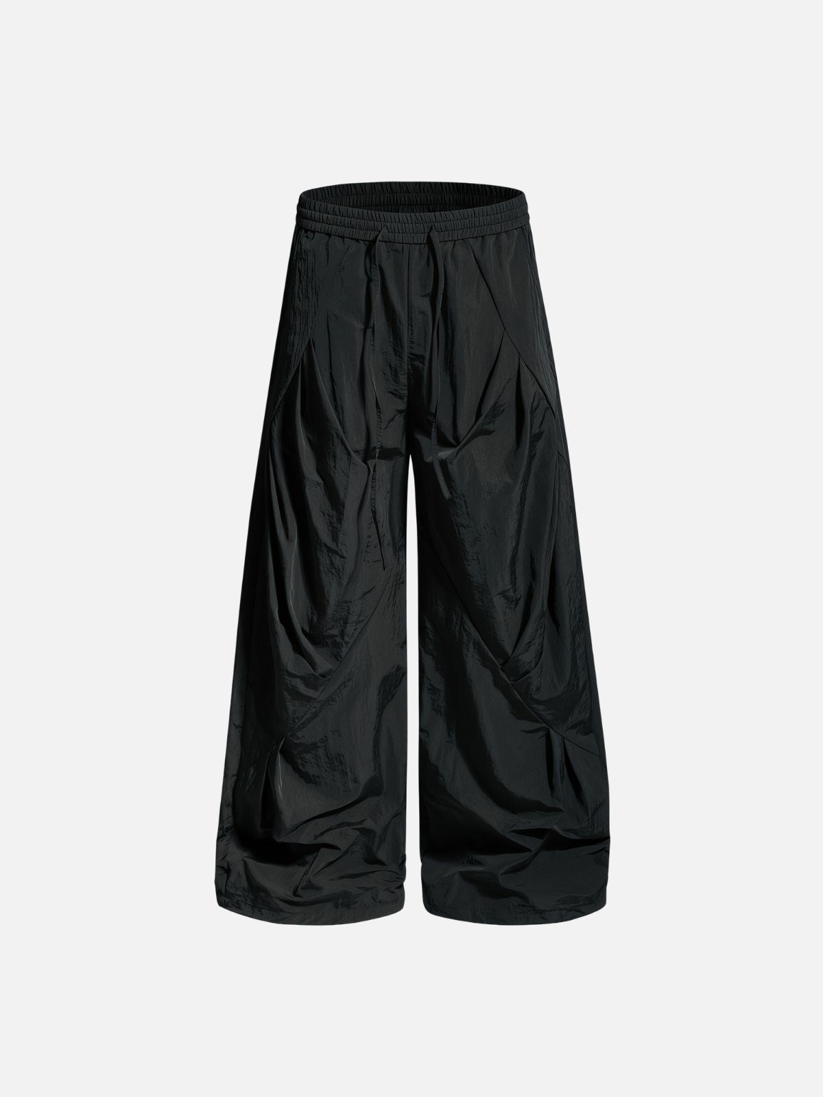 Haaura Pleated Panel Baggy Barrel Pants