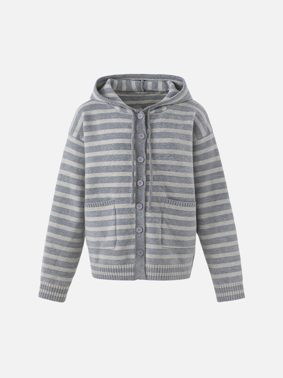 Haaura Stripe Hooded Cardigan