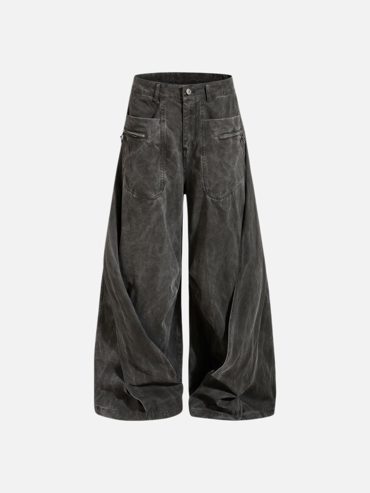 Haaura Baggy Vintage Washed Cargo Jeans