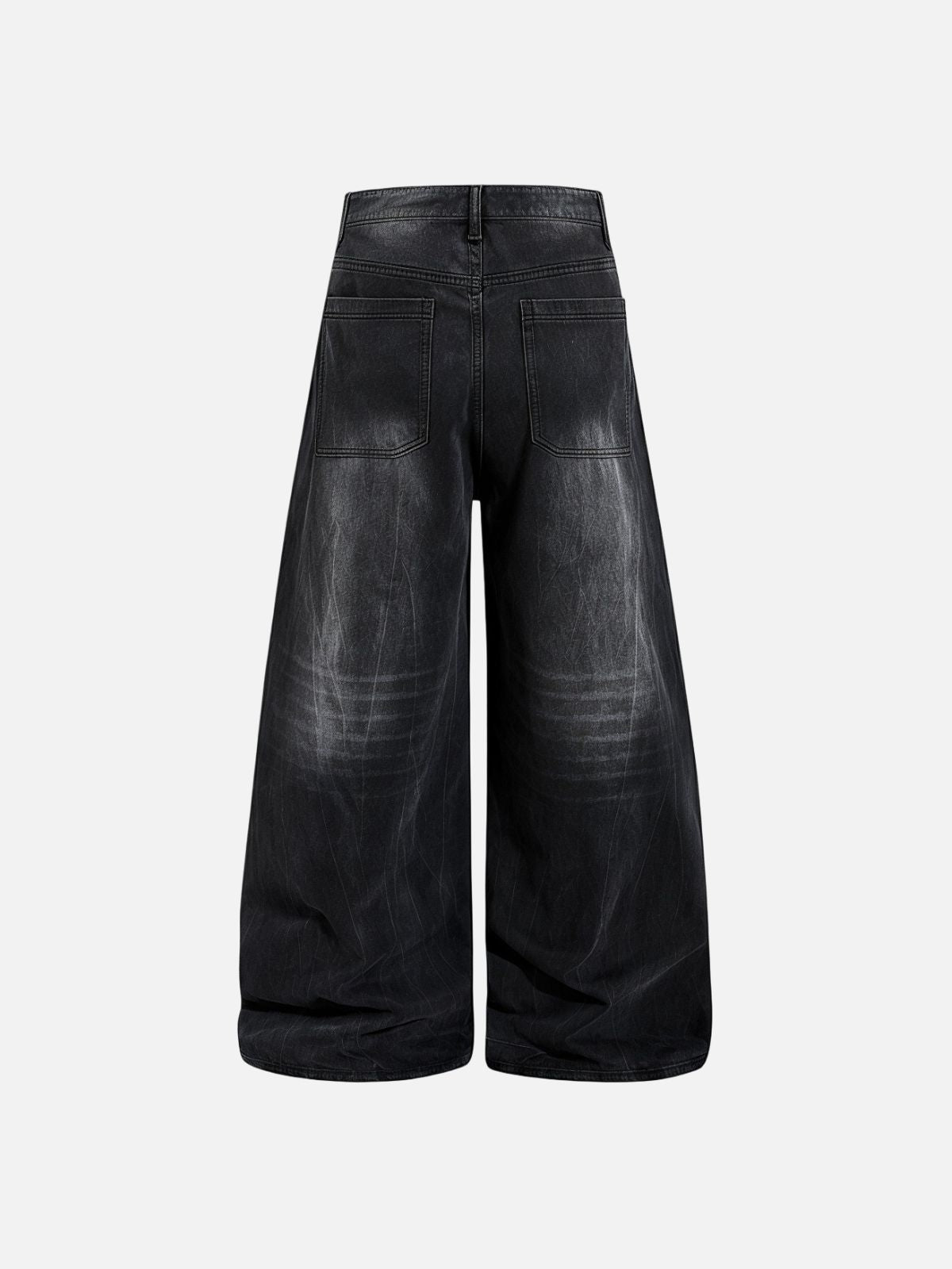 Haaura Baggy Vintage Washed Studded Jeans