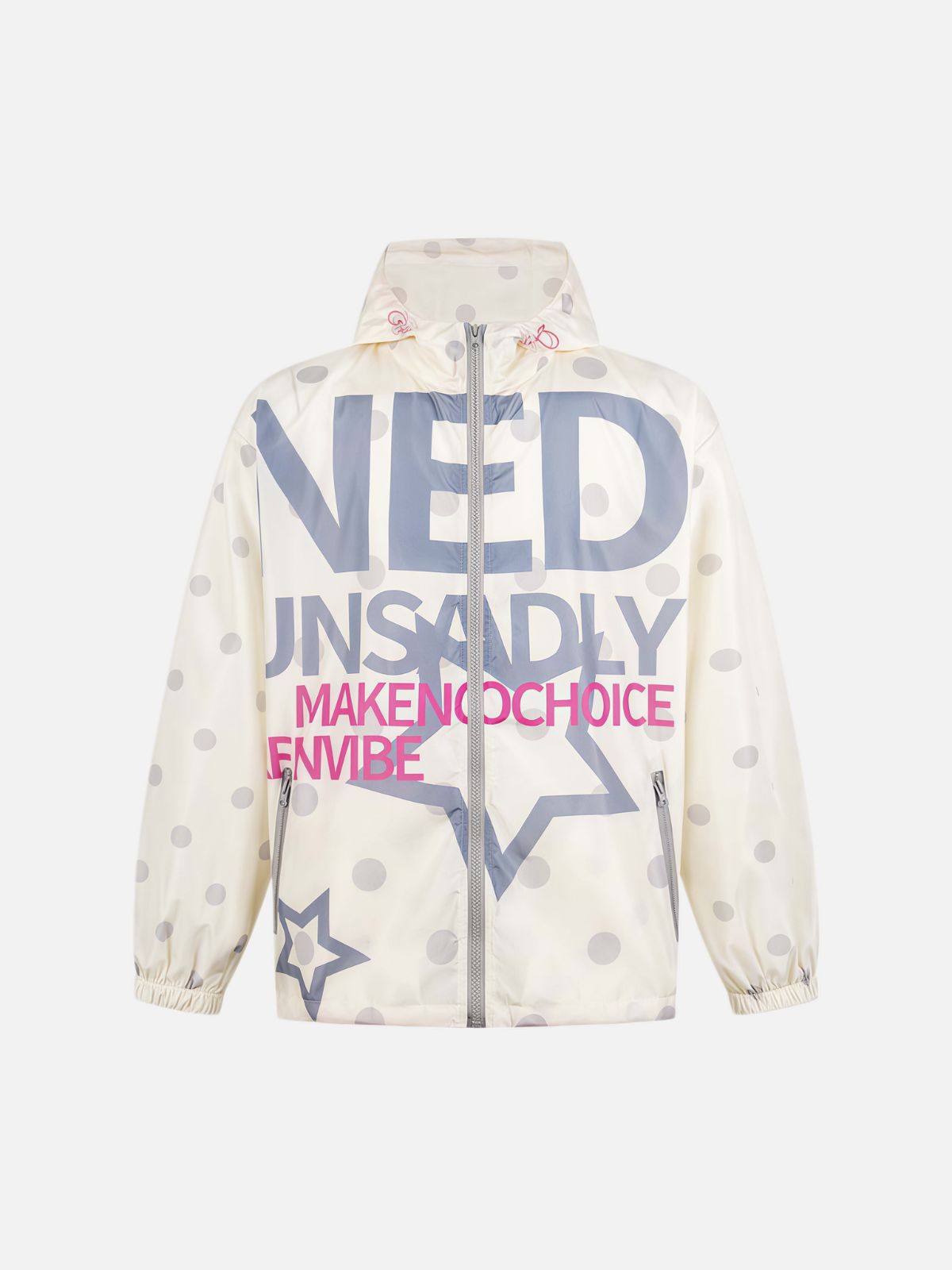 Haaura Oversized Graffiti Hooded Jacket