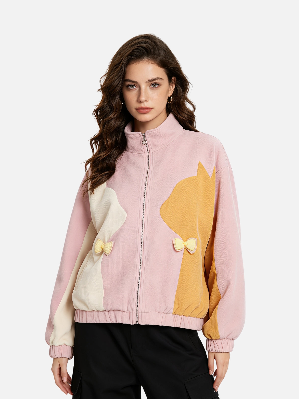 Haaura Cat Color Block Jacket