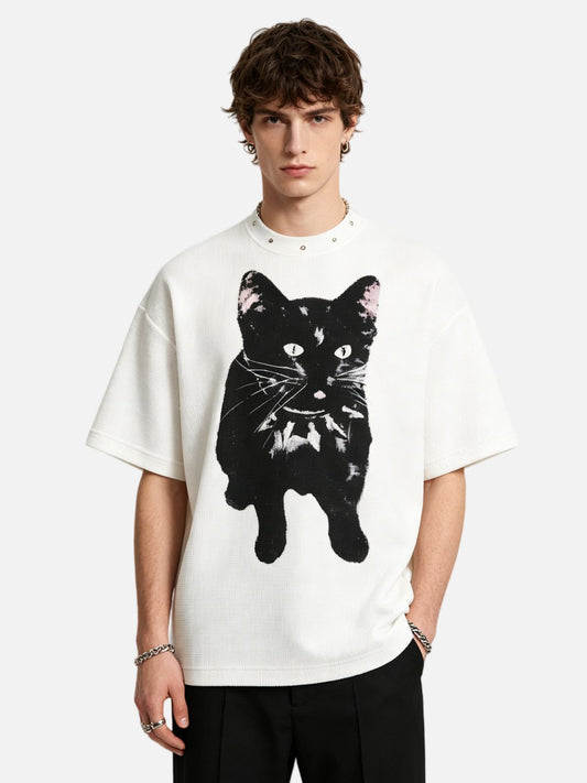 Haaura Cat Graphic Tee
