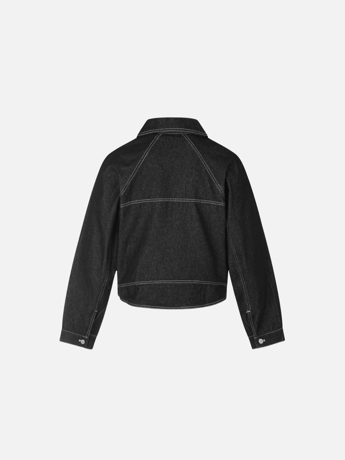 Haaura Contrast Stitch Denim Jacket