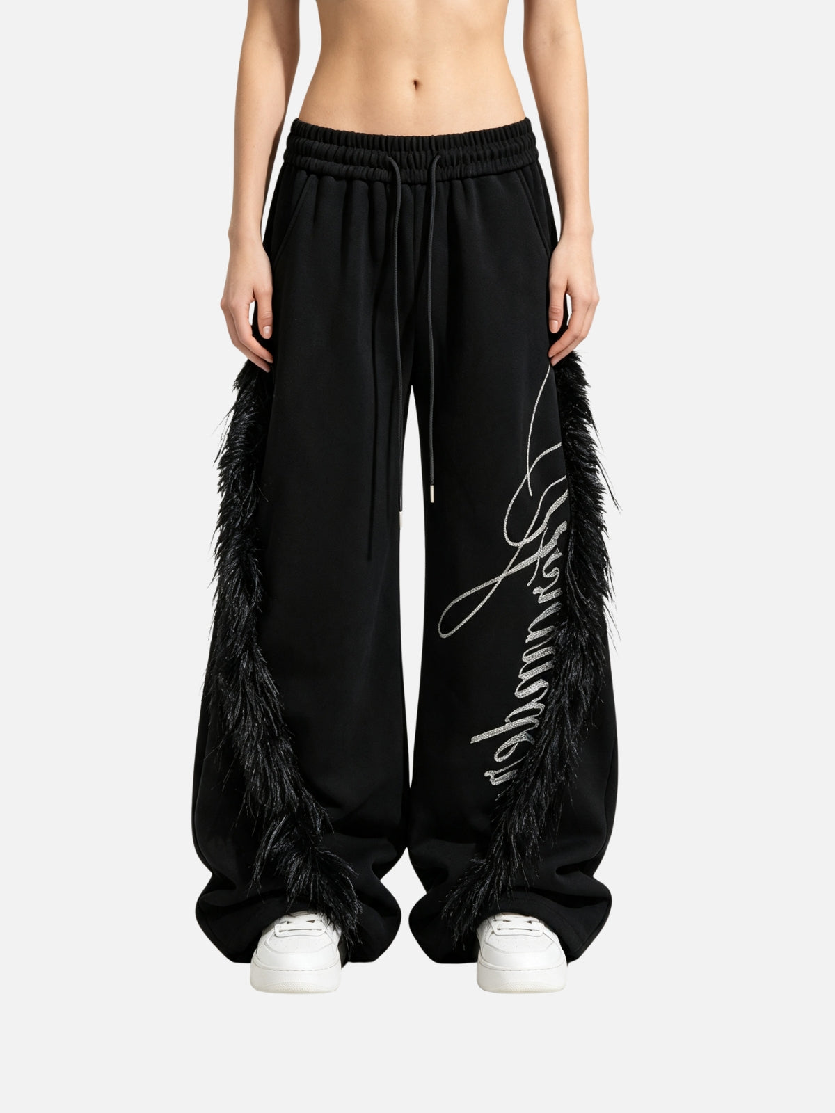 Haaura Feather Script Sweatpants