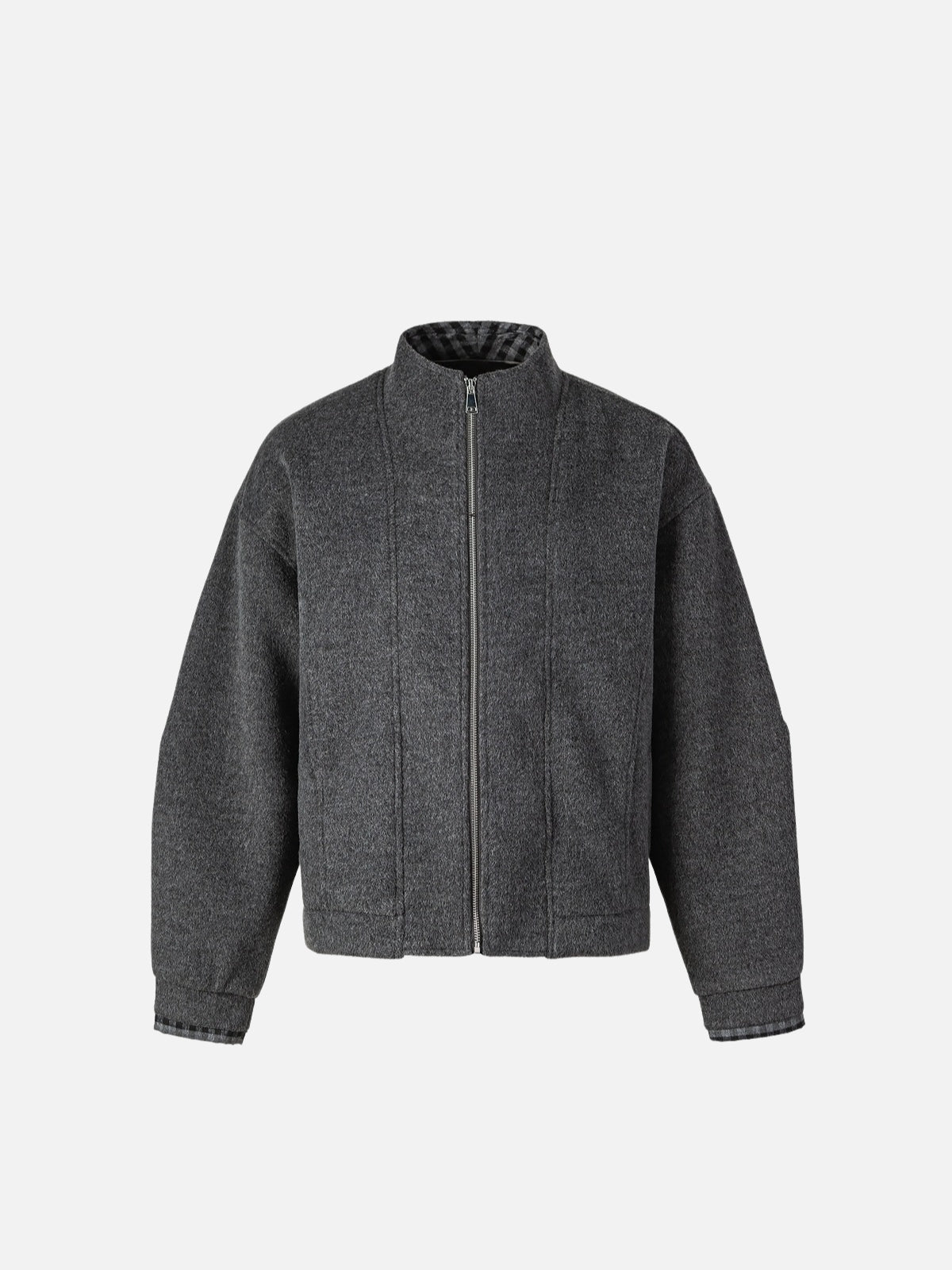 Haaura Tweed Zip Up Jacket