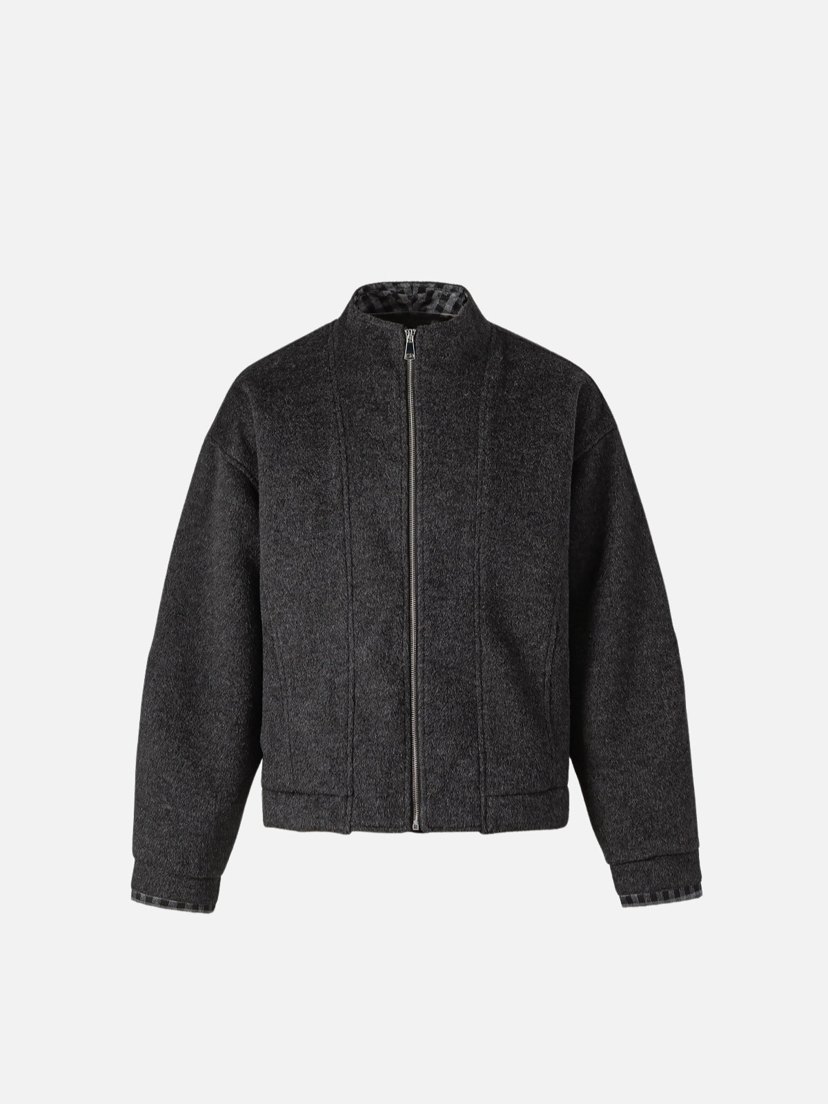 Haaura Tweed Zip Up Jacket