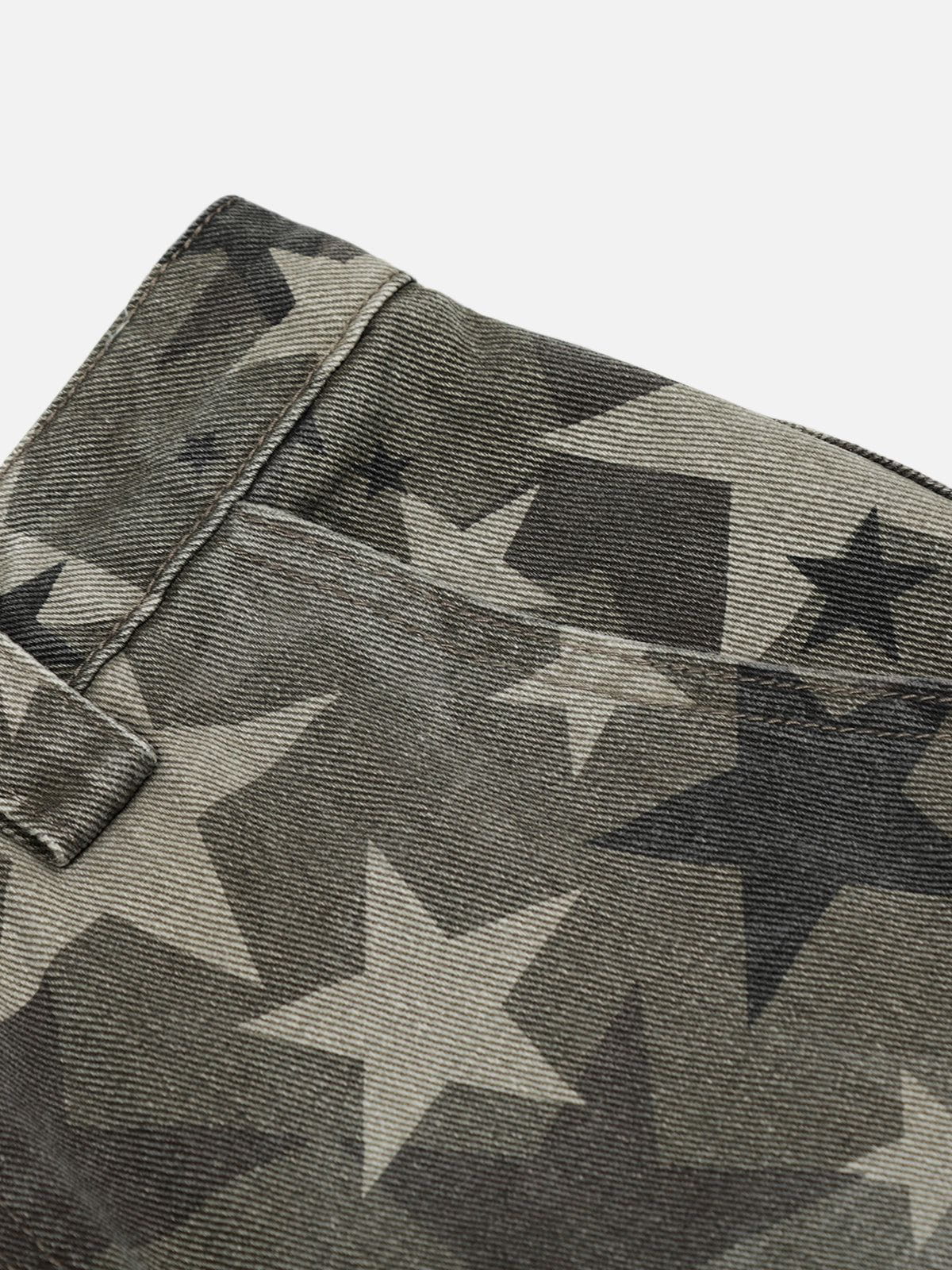 Haaura Camo Star Baaggy Barrel Jeans