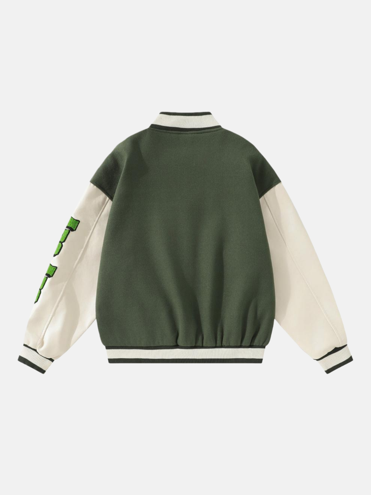 Haaura Towel Embroidery Badge Varsity Jacket