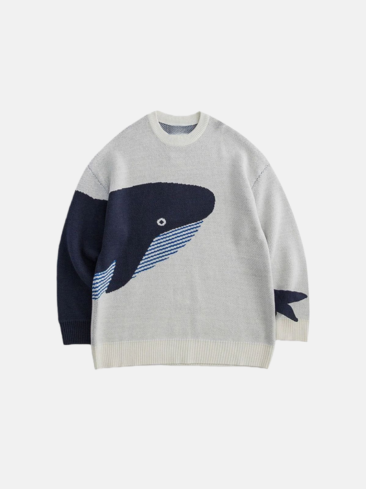 Haaura "The Loneliest Whale" Knit Sweater