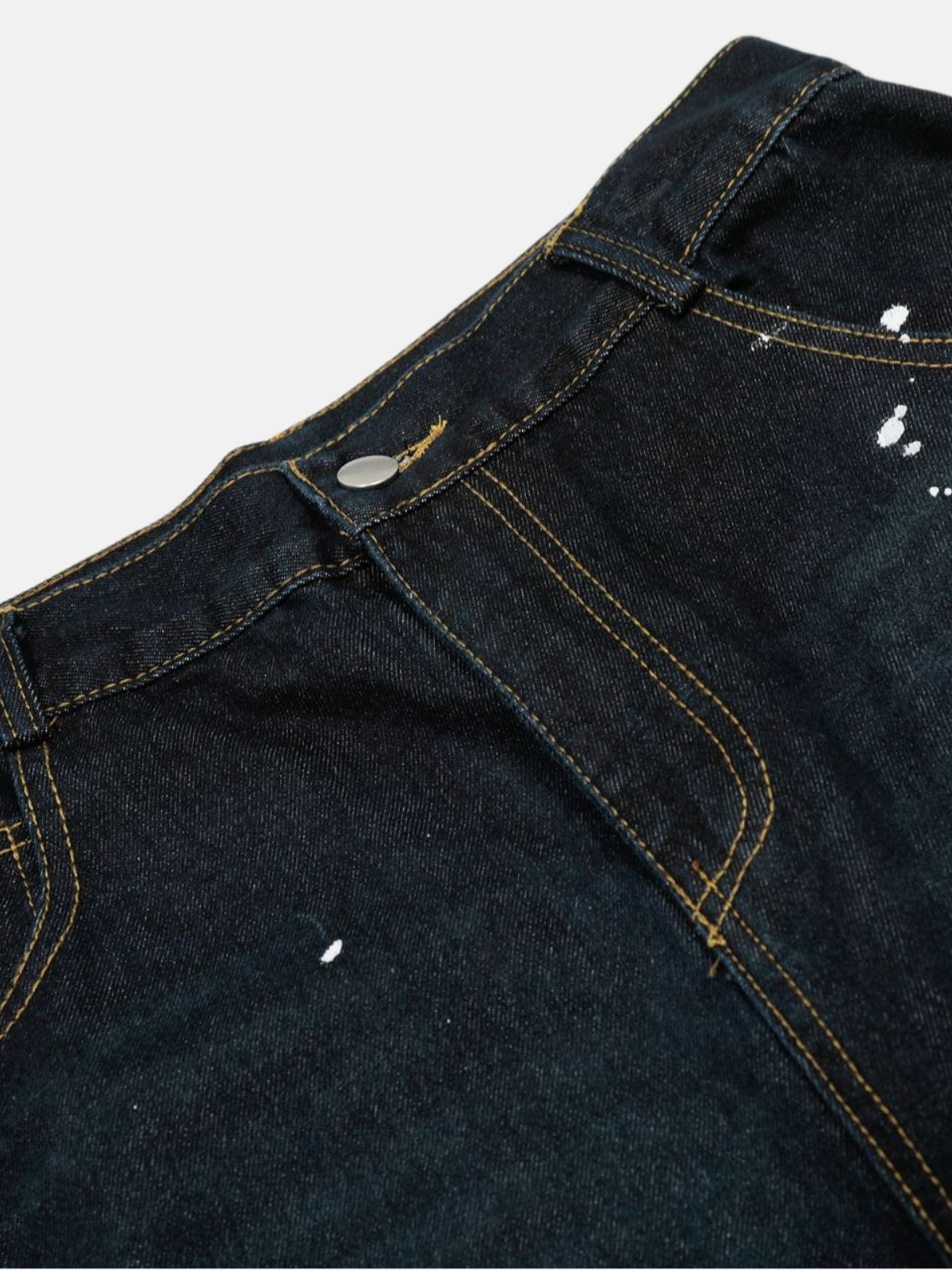 Haaura Splatter Washed Baggy Barrel Jeans