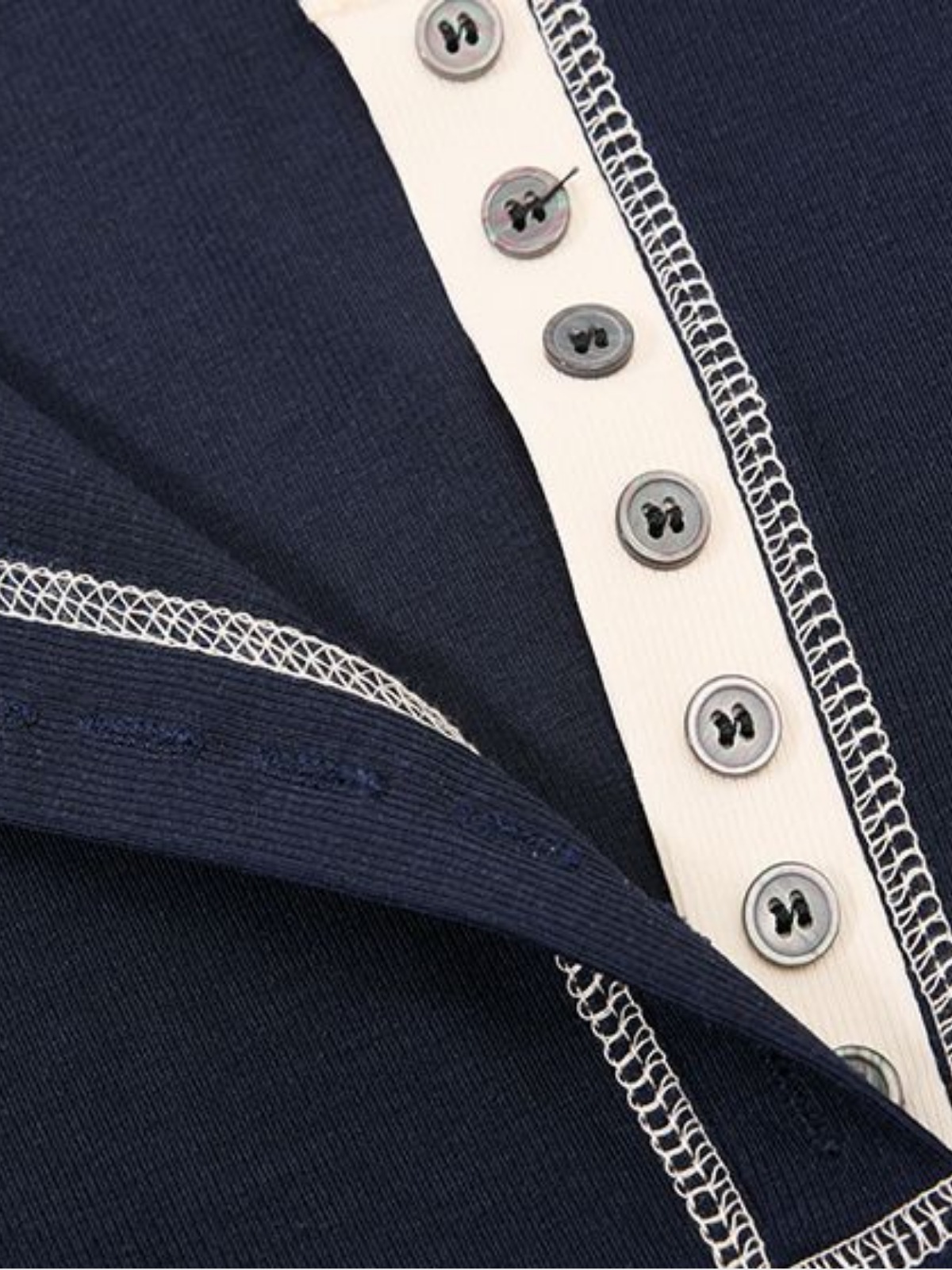 Haaura Layered Chain Henley Tee