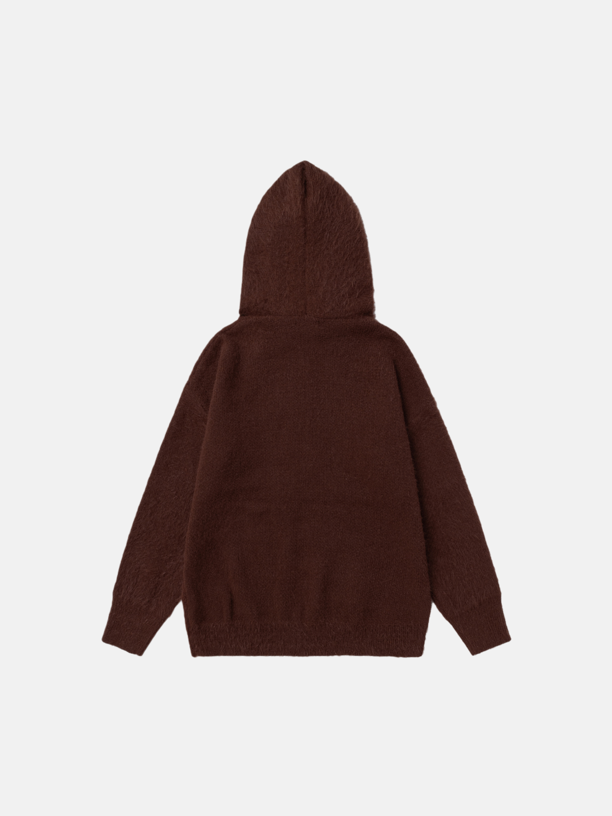 Haaura Tie Accent Cable Knit Hoodie
