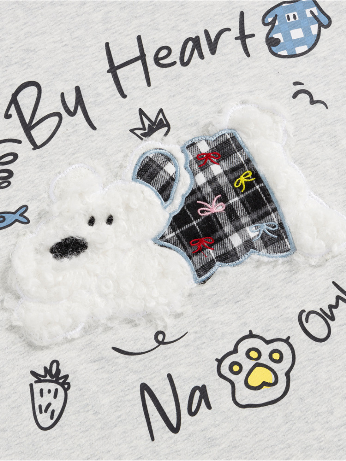 Haaura Cartoon Dog & Heart Tee