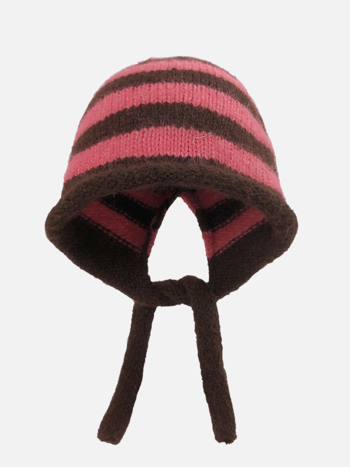 Stripe Knit Earflap Hat