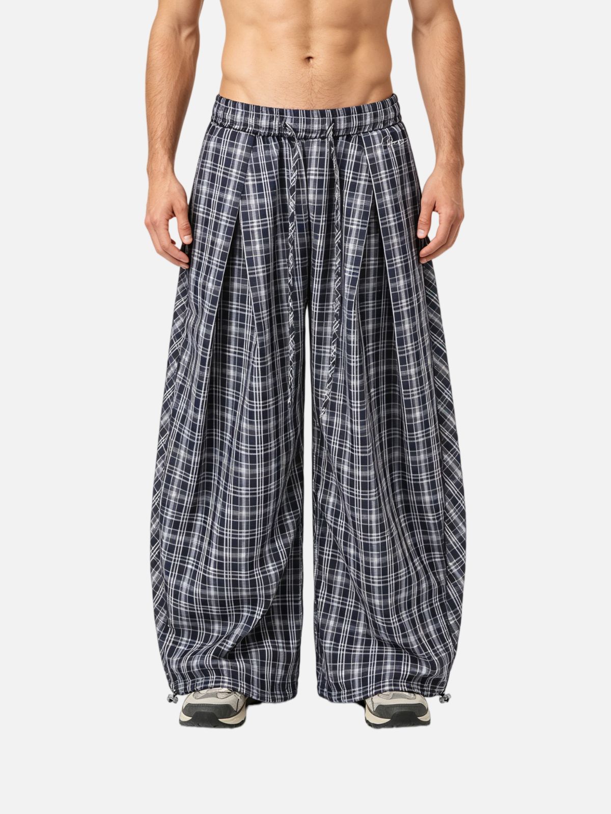 Haaura Baggy Vintage Plaid Pants