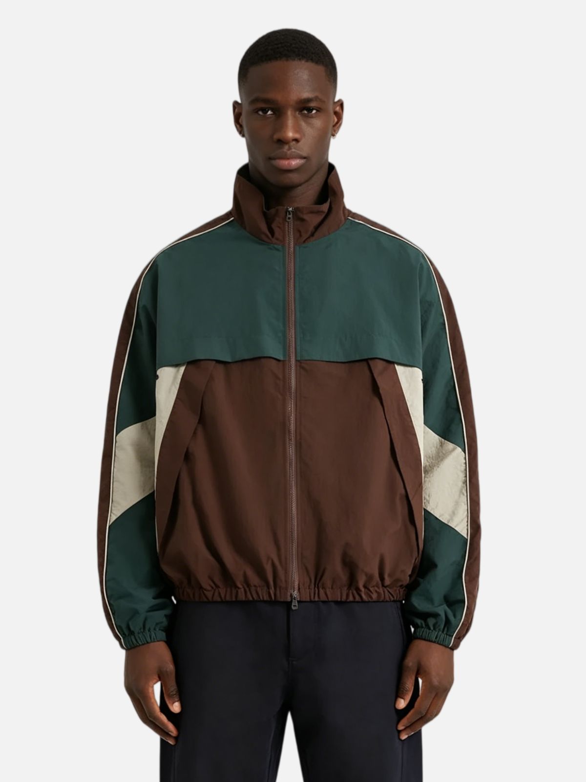 Haaura Color Block Drawstring Jacket