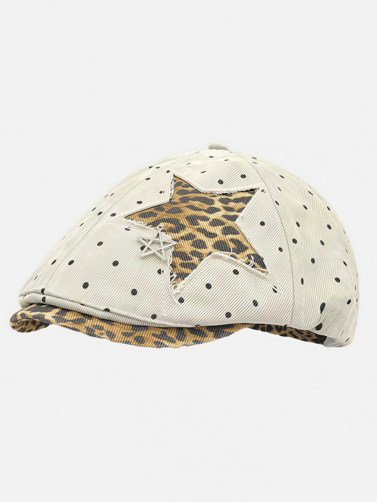 Leopard Star Polka Dot Beret