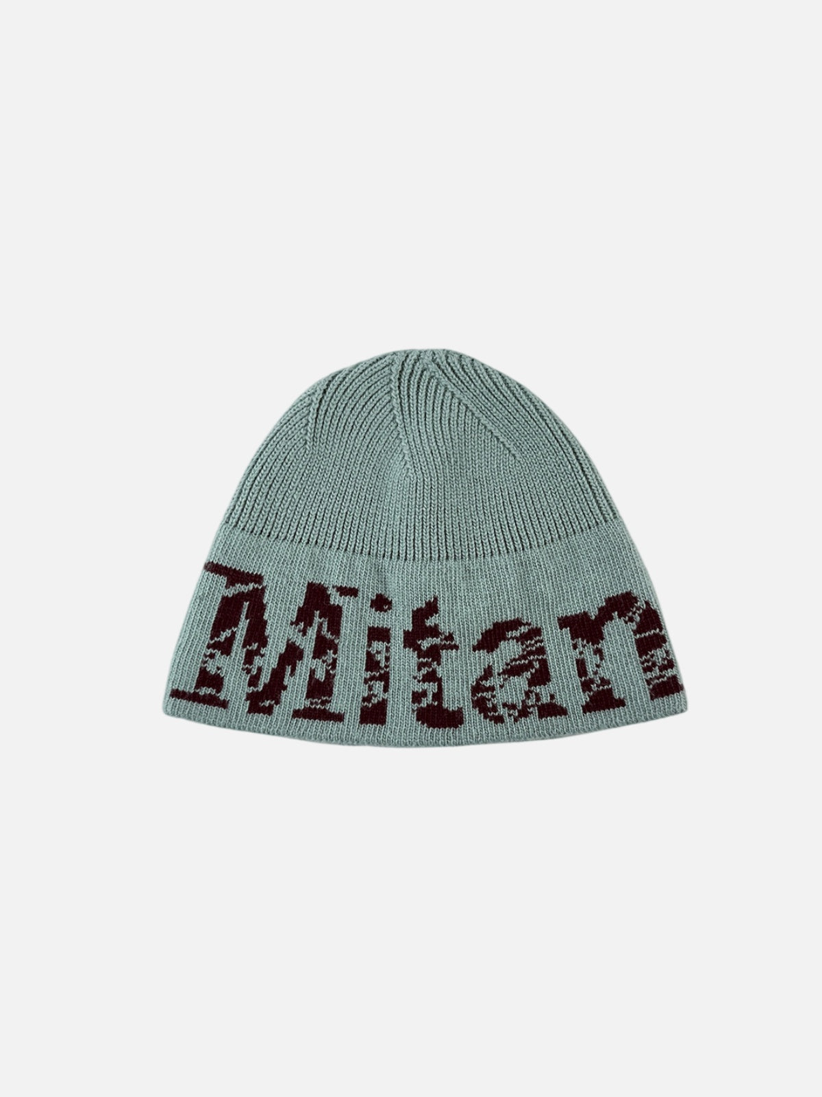 Two-Tone Ribbed Knit Beanie