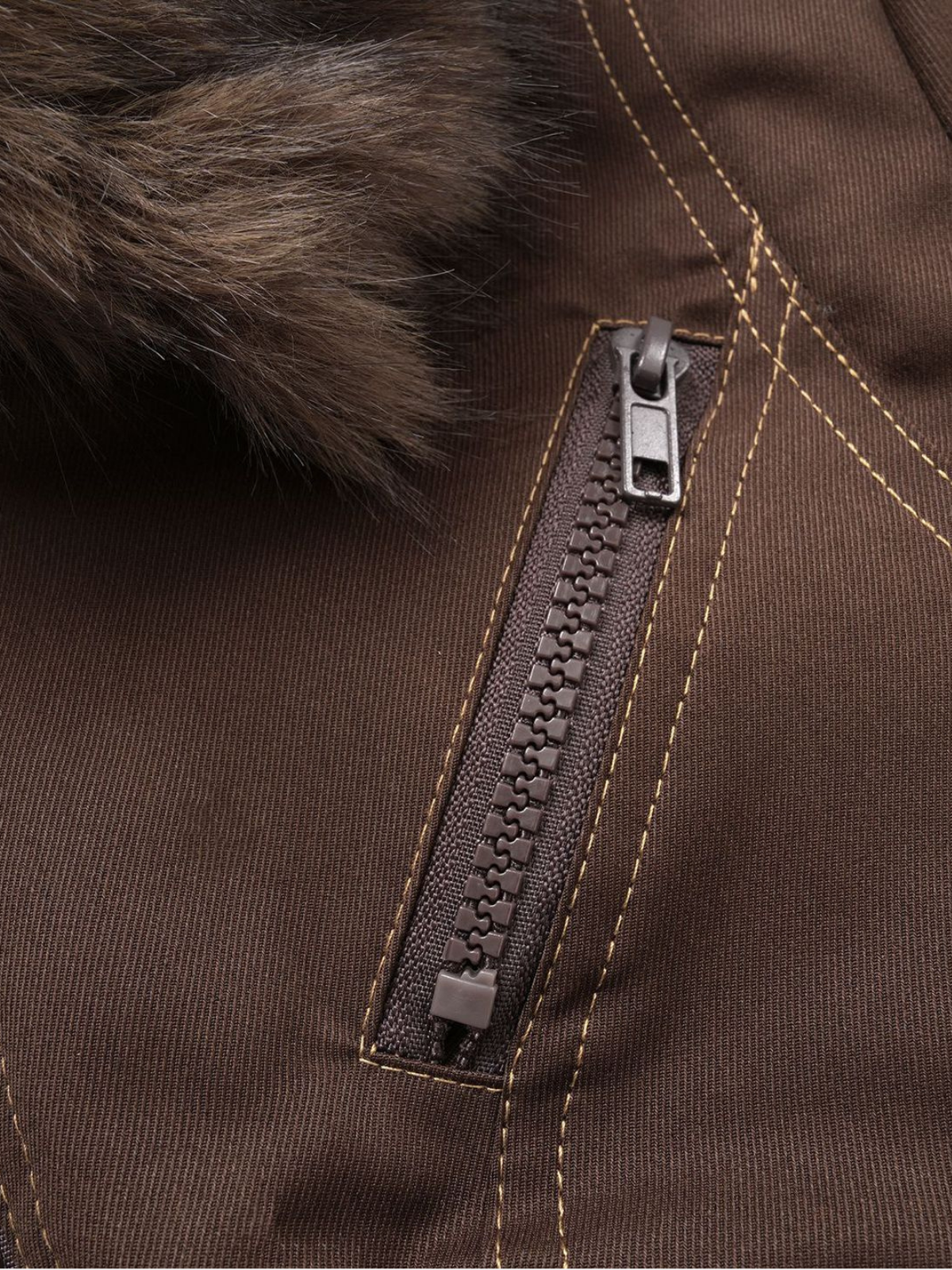 Haaura Signature Fur-Collar Bomber Jacket