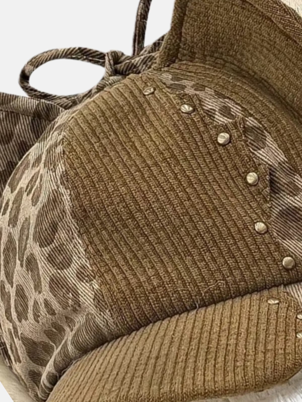 Leopard Print Cat-Ear Flap Hat