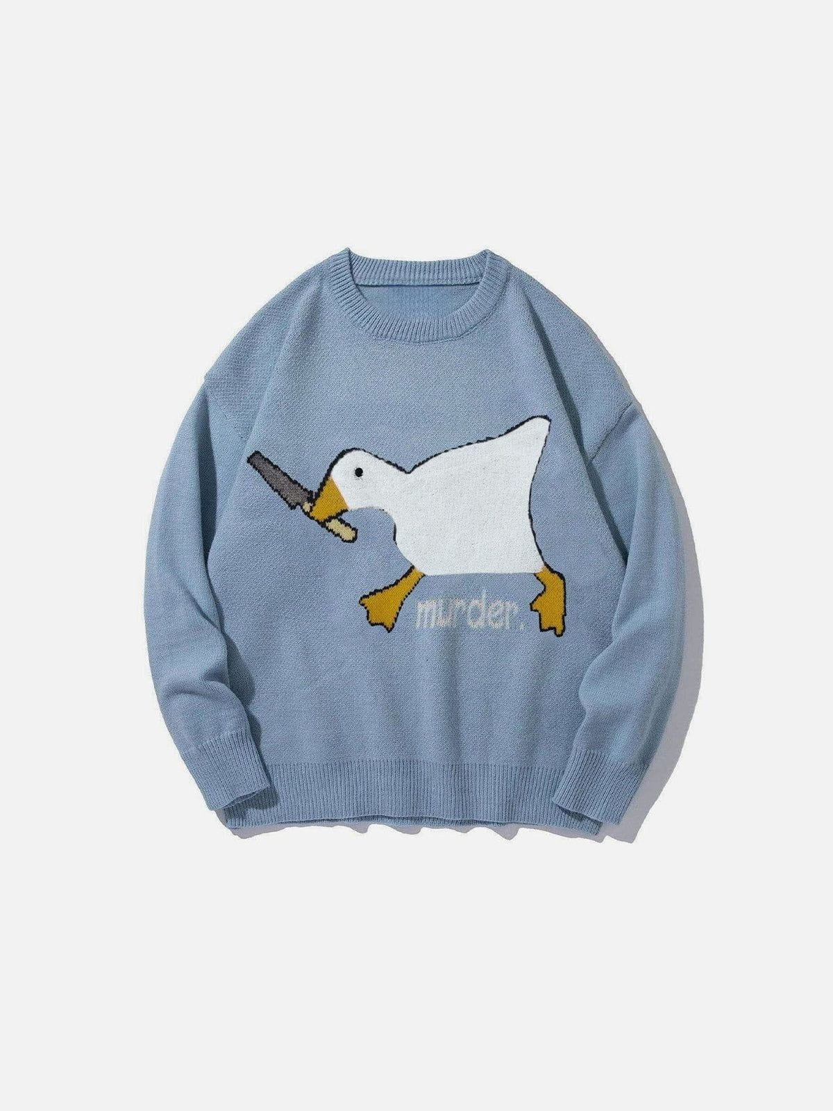 Haaura Murder Goose Graphic Knit Sweater