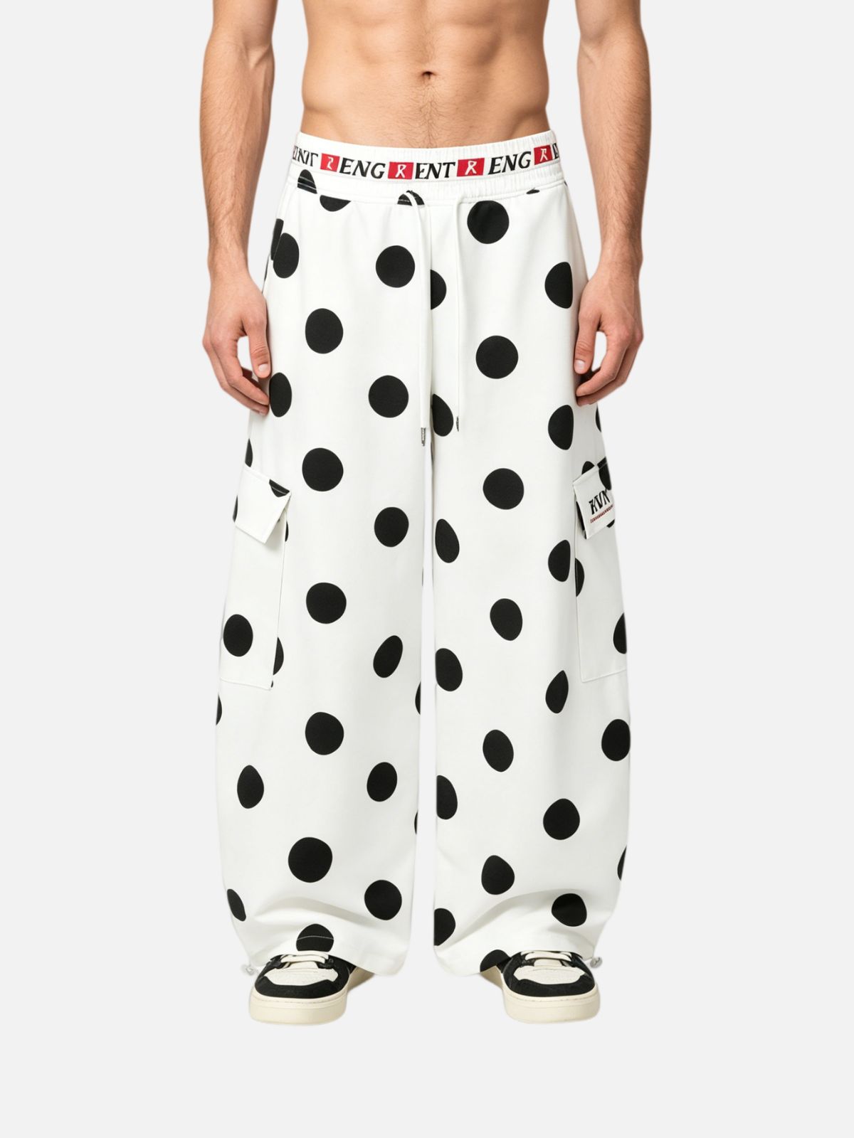 Haaura Baggy Polka Dot Cargo Pants