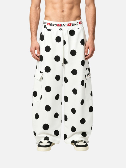Haaura Baggy Polka Dot Cargo Pants