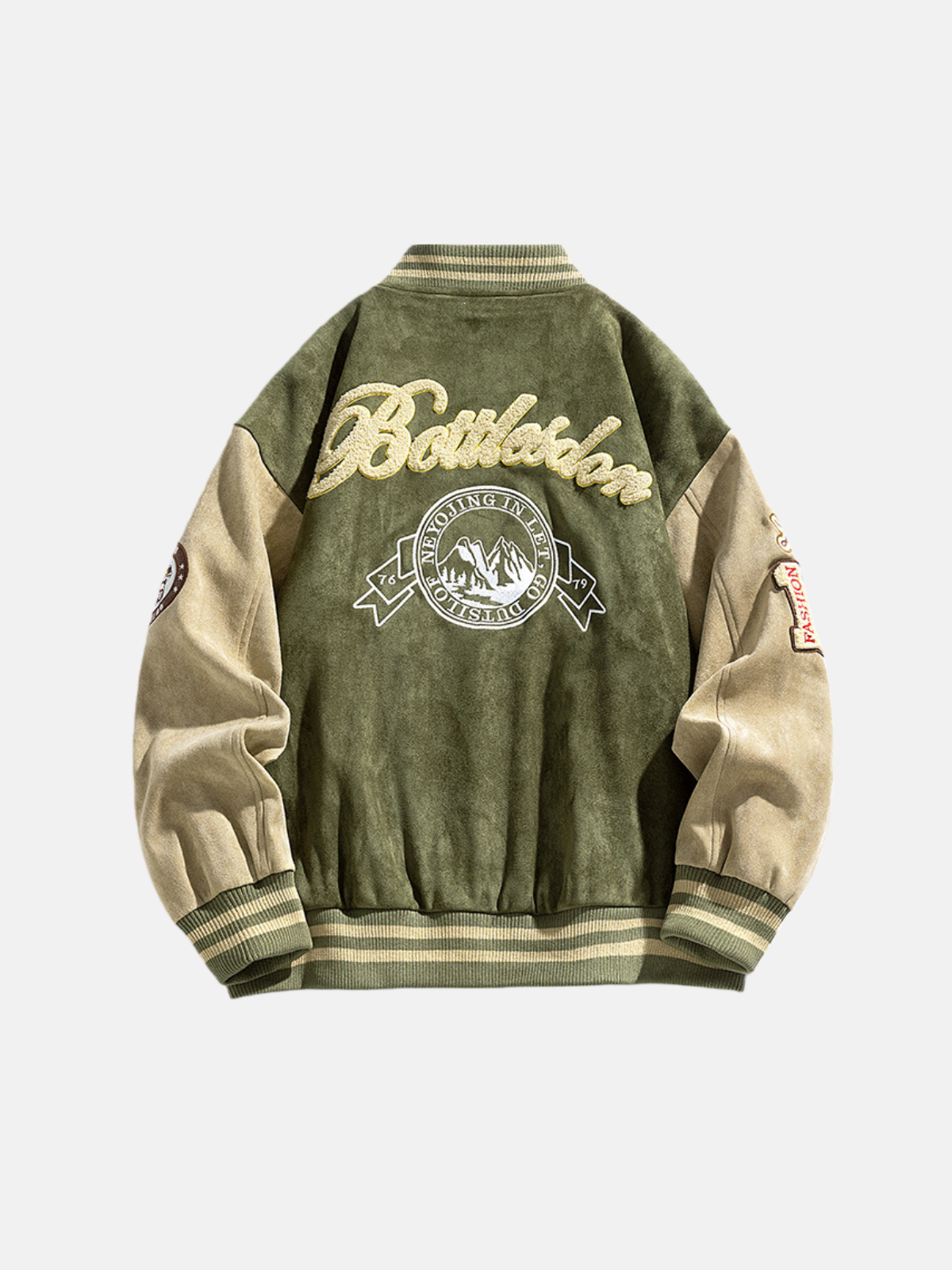 Haaura Suede Varsity Jacket