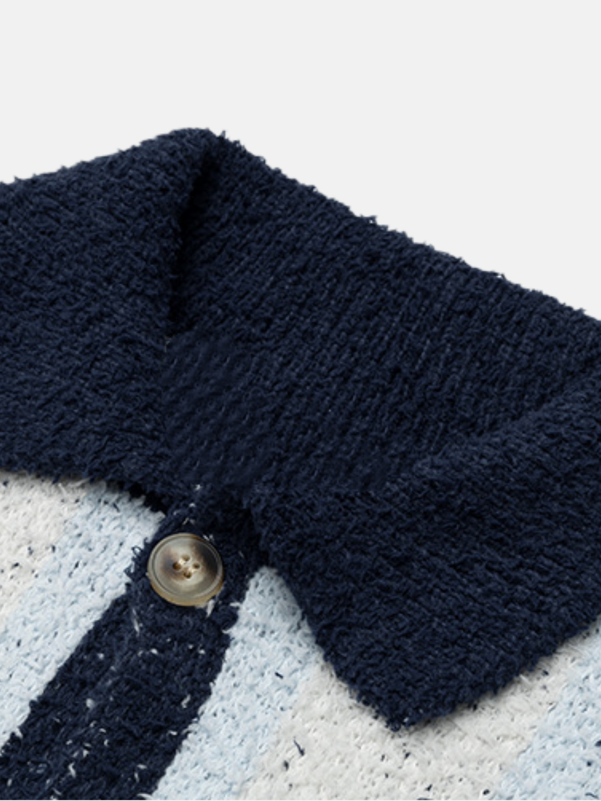 Haaura Textured Stripe Knit Cardigan