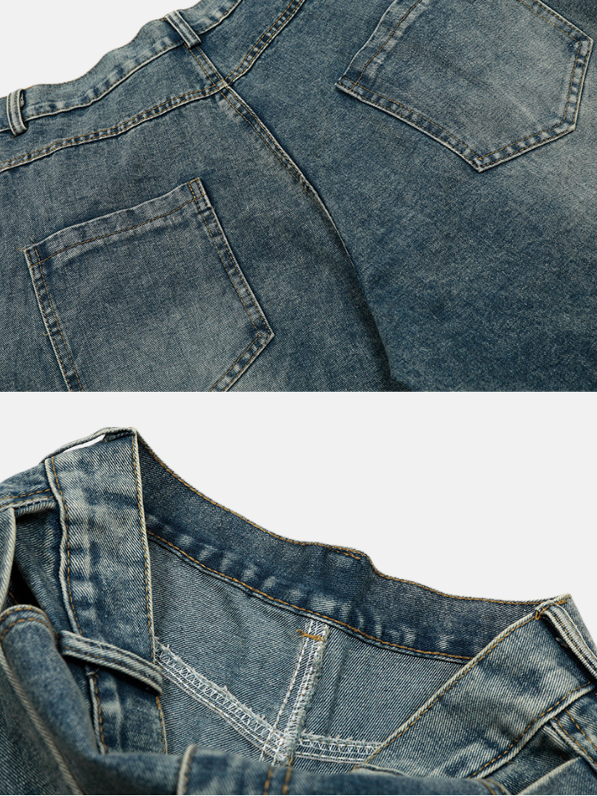Haaura Star & Leopard Baggy Jeans