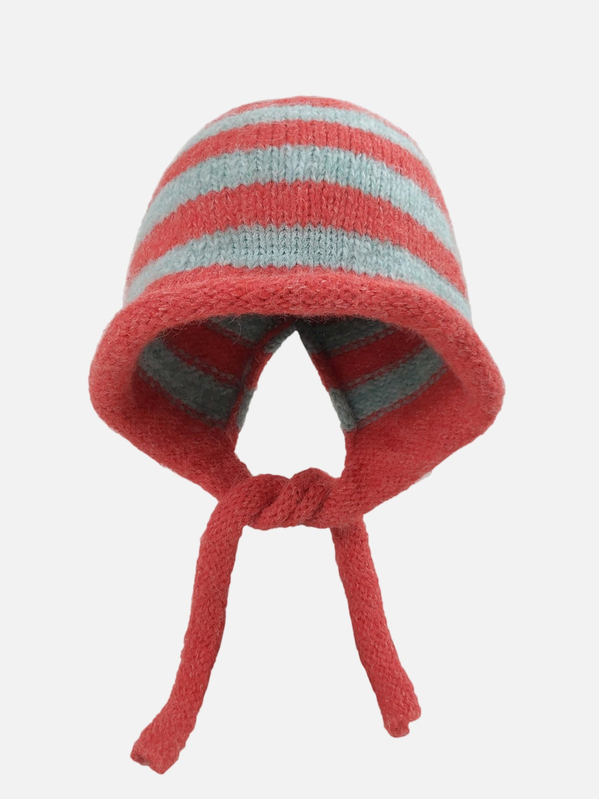 Stripe Knit Earflap Hat
