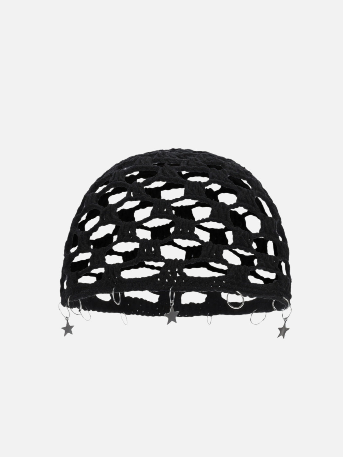 Star Charm Crochet Beanie
