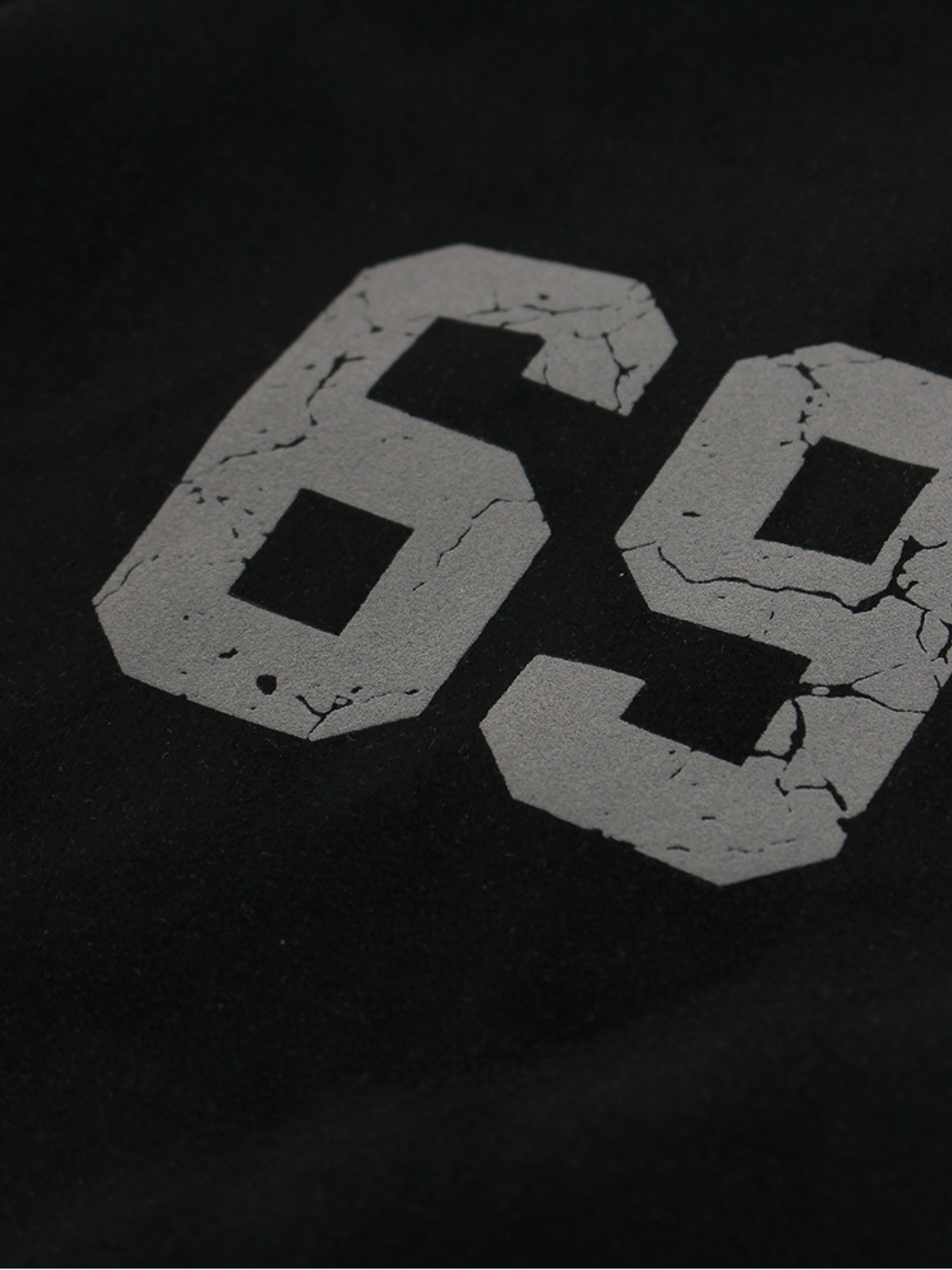 Haaura  Contrast Sleeve Distressed Graphic Boxy Zip Up Hoodie