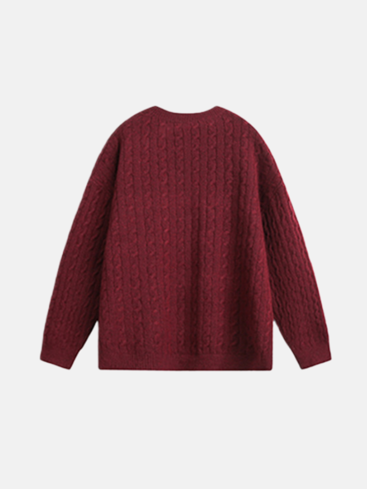 Haaura Cable Knit Button-Front Cardigan